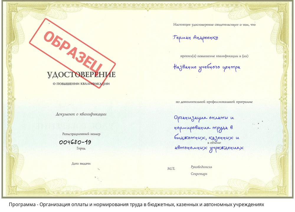 Организация оплаты и нормирования труда в бюджетных, казенных и автономных учреждениях Димитровград