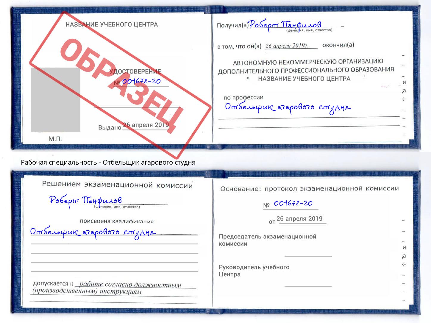 Отбельщик агарового студня Димитровград